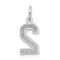 Sterling Silver Small #2 Charm Number Pendant Jewelry 20mm x 7mm